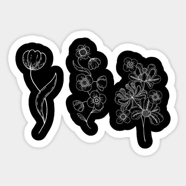 Decorative Flowers Sticker by NICHE&NICHE